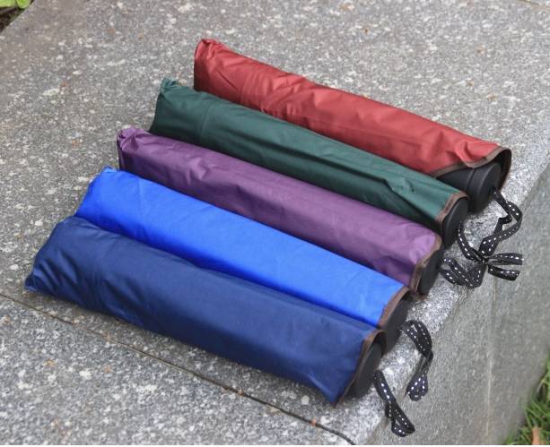 Wholesale of 10-bone Lady's business outdoor black rubber UV protection sunshade Double Large Folding Three-fold Gift umbrella