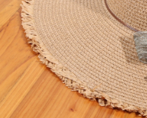 Summer New Women's Beach Straw Hat Korean Version Of A Flower Big Eaves Sunshade Hat Travel Sun Hat Wholesale Tide Specification drawing