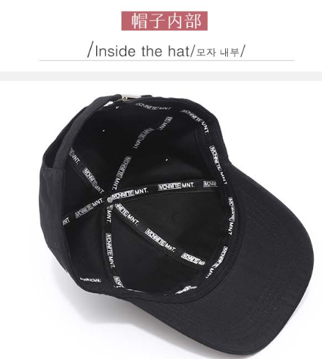 黑色大logo字母潮流直销棒球帽男潮韩版大头鸭舌帽潮牌秋冬产品图