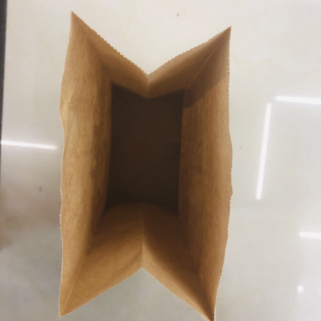 New Custom Kraft Paper Bag Food Bag Snack Bag Specification drawing