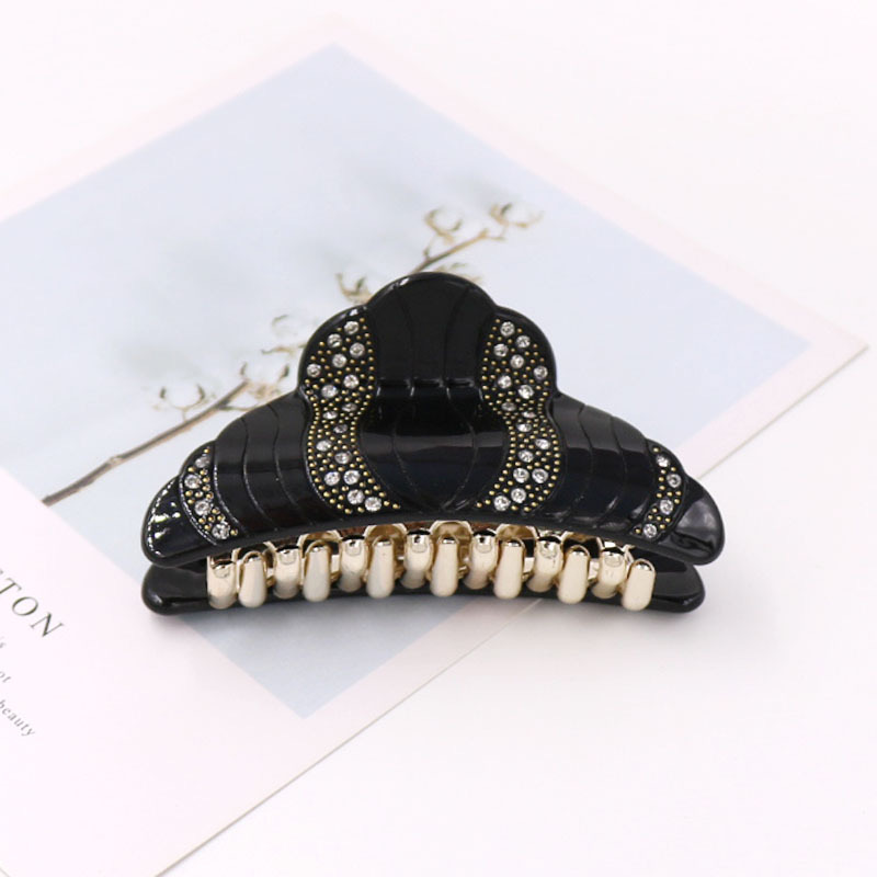 New Love Shaped Japanese Acetic Acid Sheet Diamond Acrylic Steel Ball Hairpin Grab Headwear