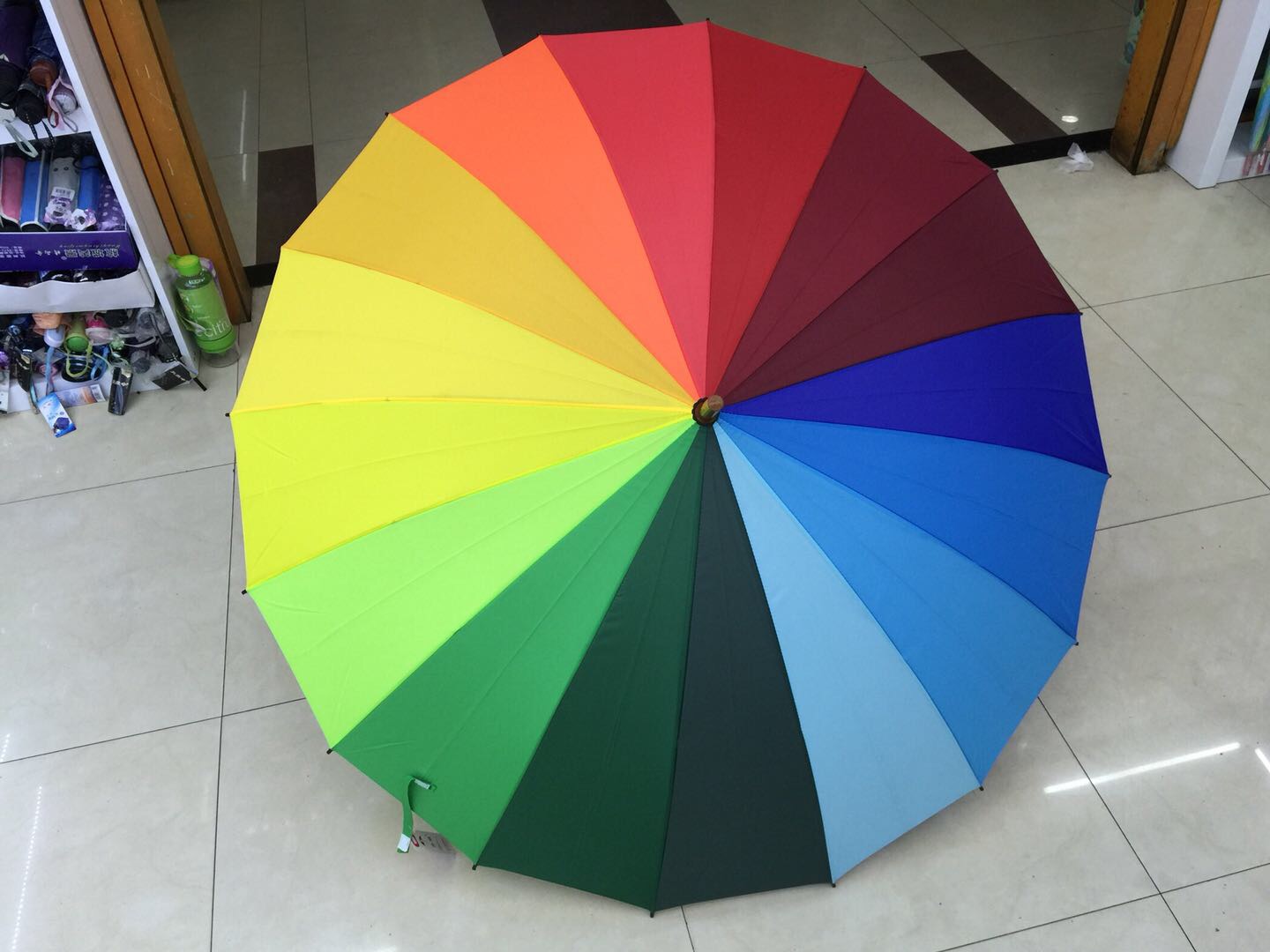 70 cm straight pole rainbow umbrella thumbnail
