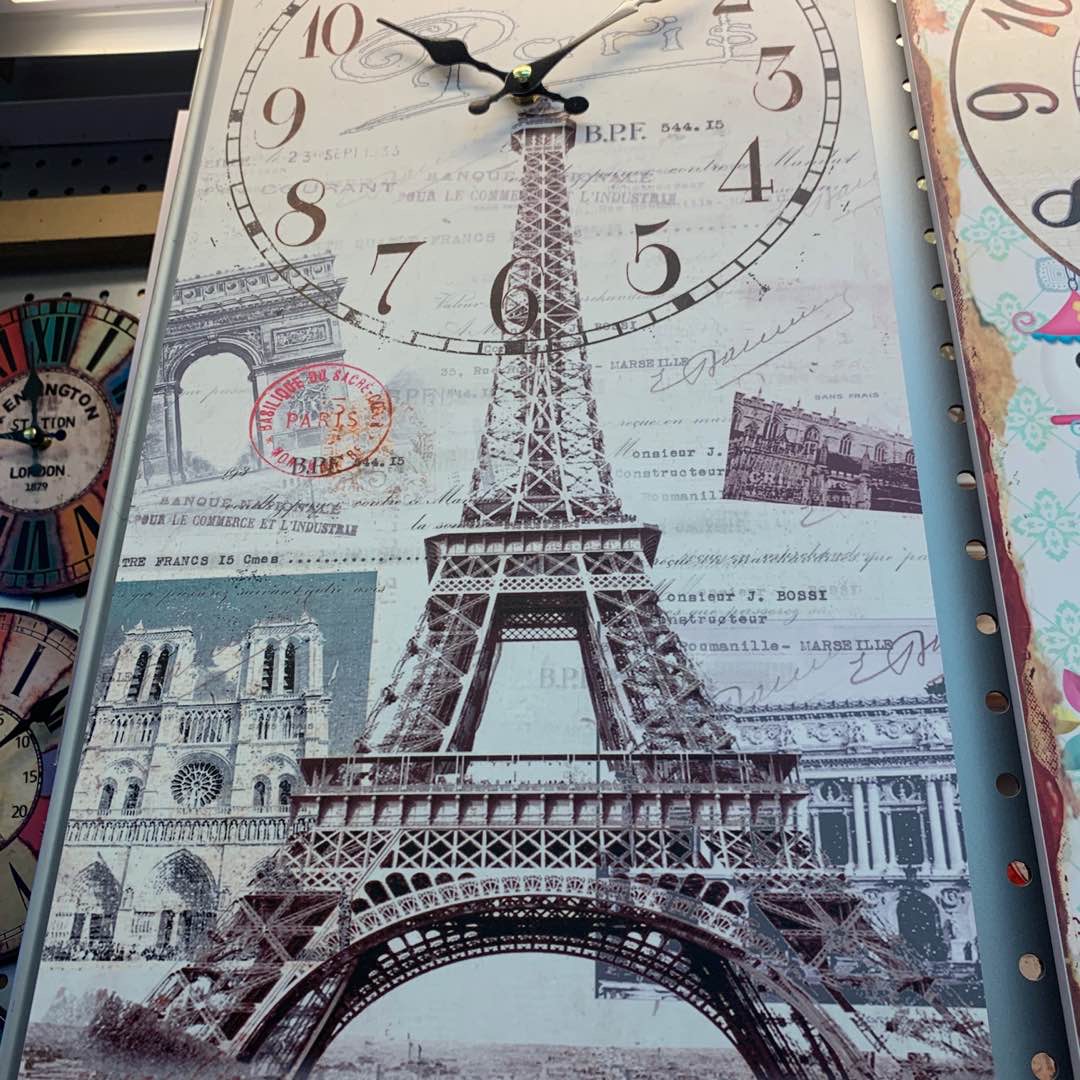 钟表挂钟密度板挂钟时尚潮流挂钟创意挂钟居家挂钟客厅时钟细节图