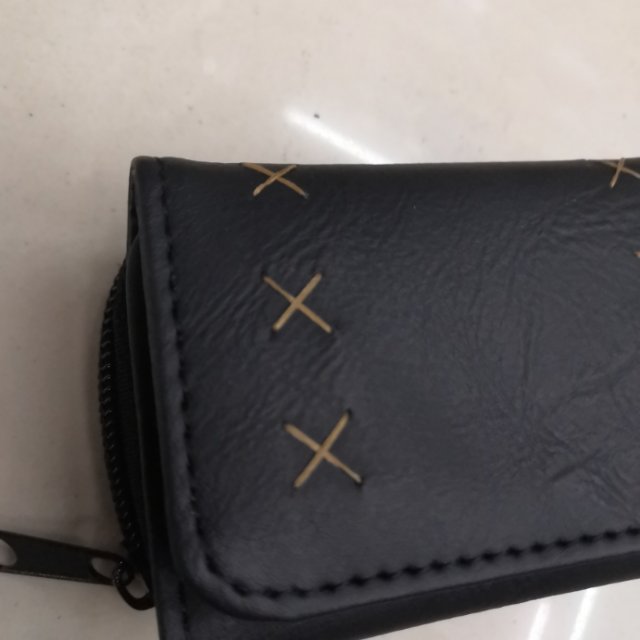 Zipper bag, clutch bag, black wallet, girls' wallet Specification image
