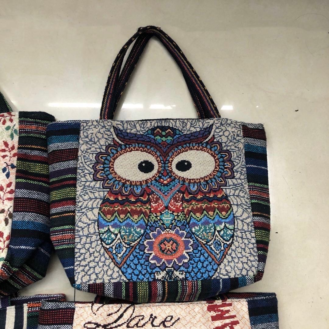 手提包女韩版帆布女包单肩手提简约学生书包大包购物袋女士手提袋产品图