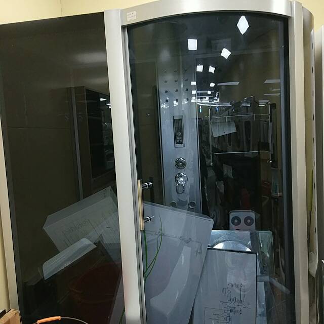 定制淋浴房整体弧扇形卫生间干湿分离隔断浴室玻璃门洗澡房简易