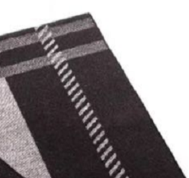 Men's British Style Fashion Trend With Warm Virtual Striped Jacquard Scarf Specification drawing