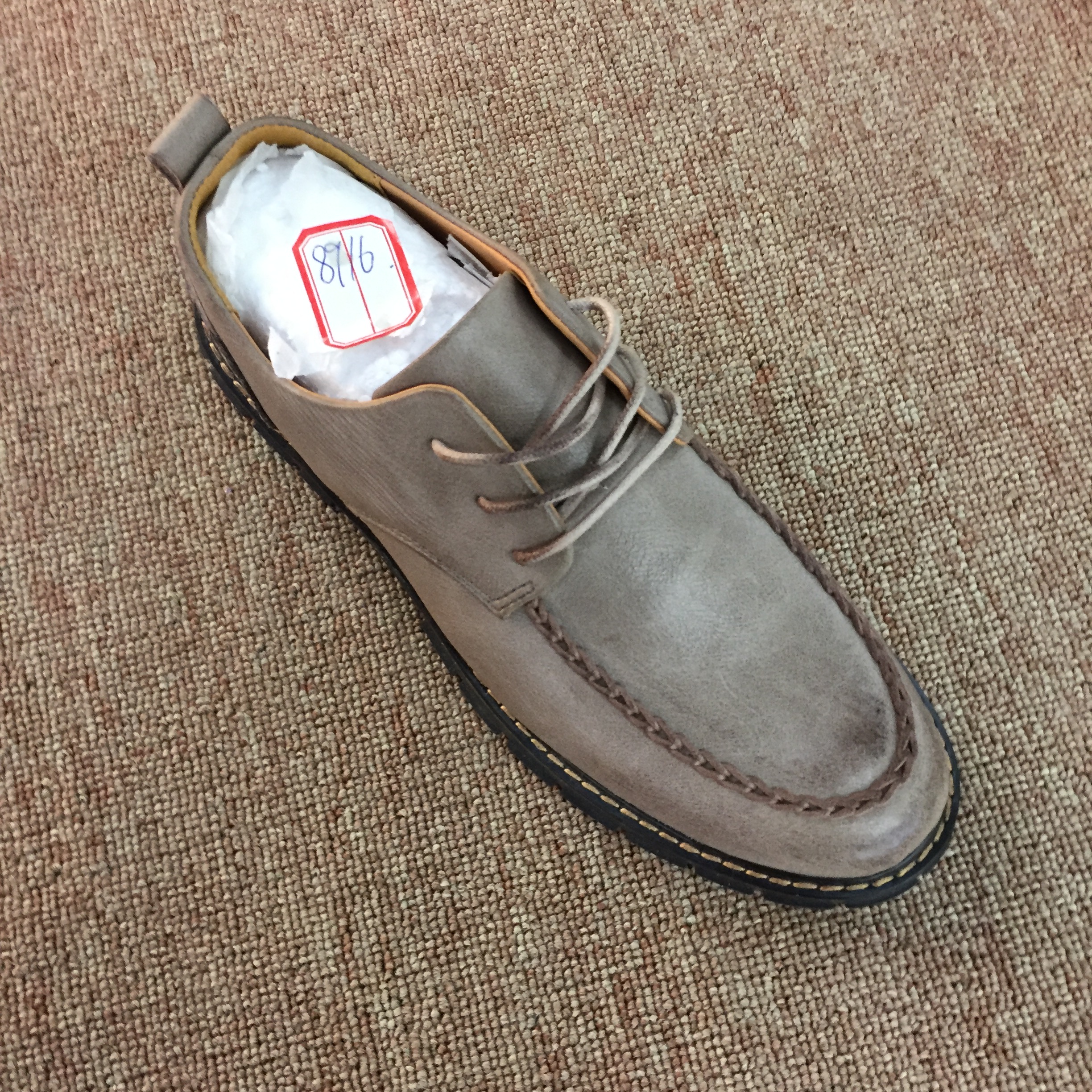 8916楗潮2020新款广州磨砂真皮男式皮鞋图