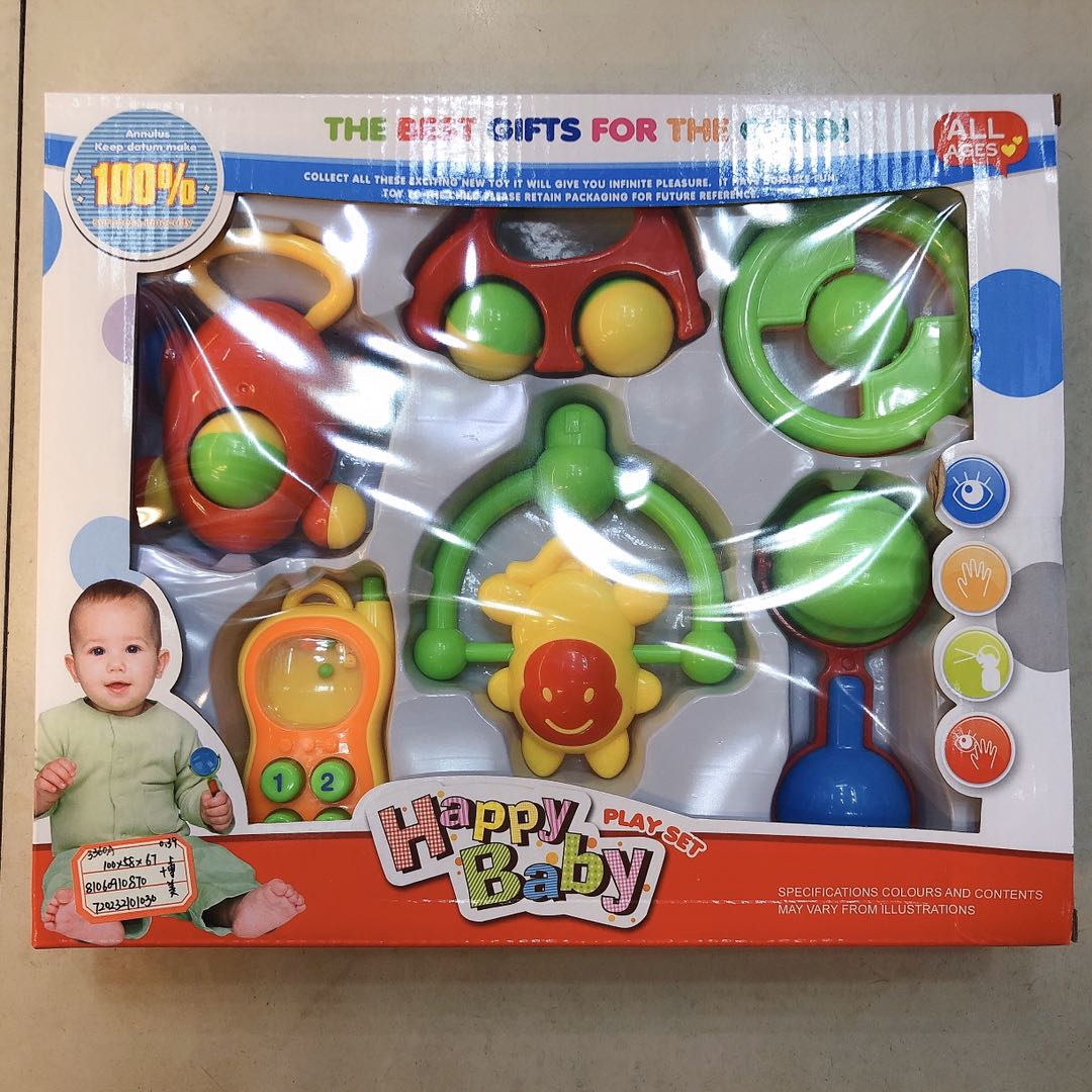 Newborn baby toy hand-cranked bell gift box set, educational hand-cranked bells for toddlers and babies Specification image