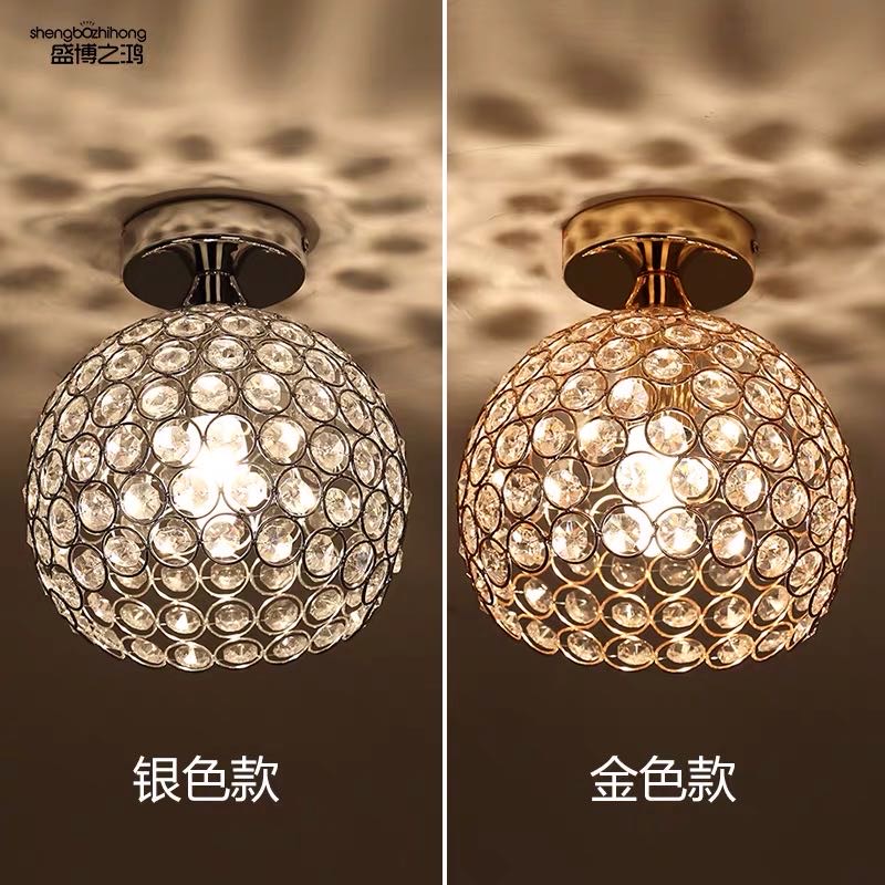 Crystal Light Led Chandelier Home Living Room Ceiling Color Corridor Foyer Crystal Light details Picture
