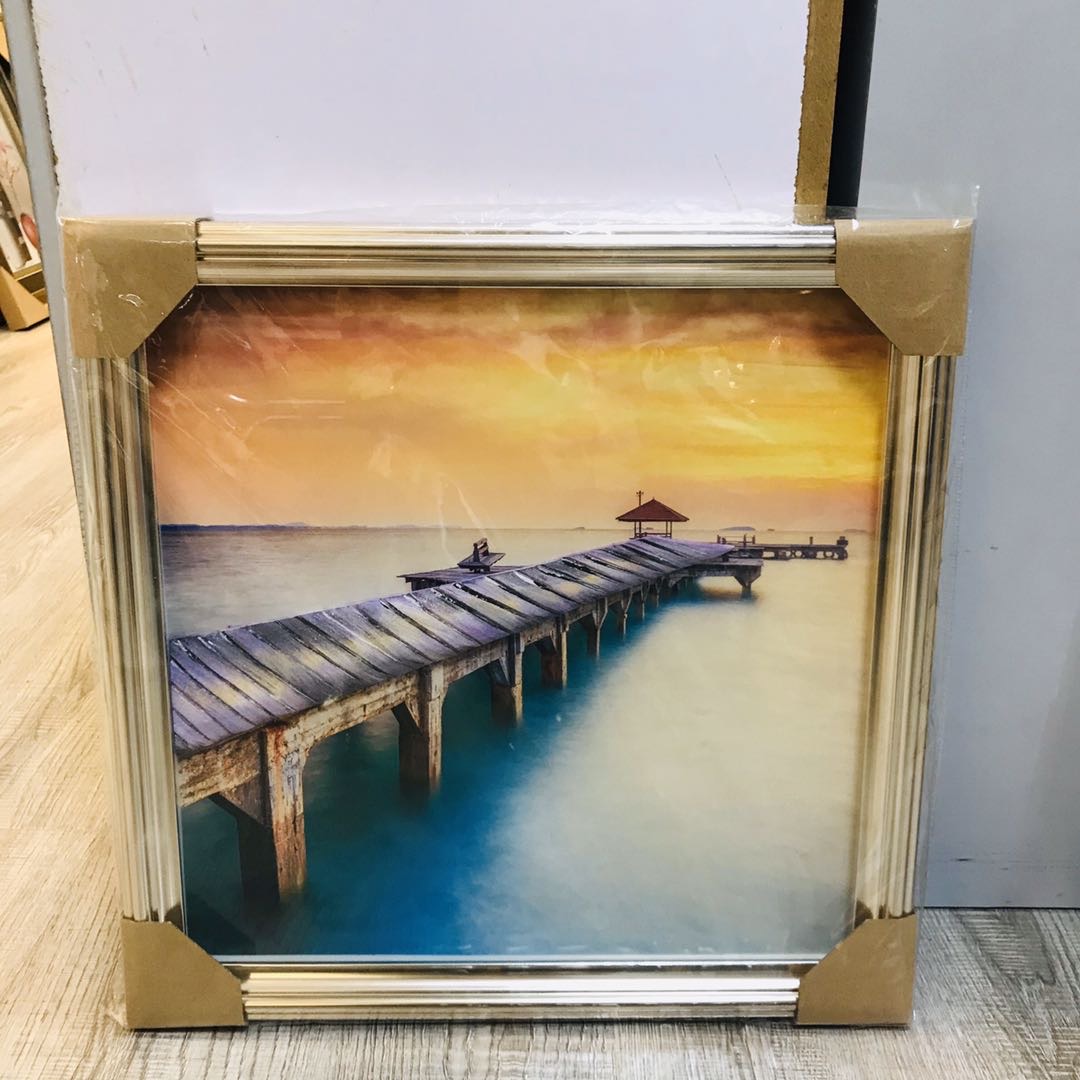 客厅装饰画沙发背景墙壁画现代简约卧室床头挂画立体桥