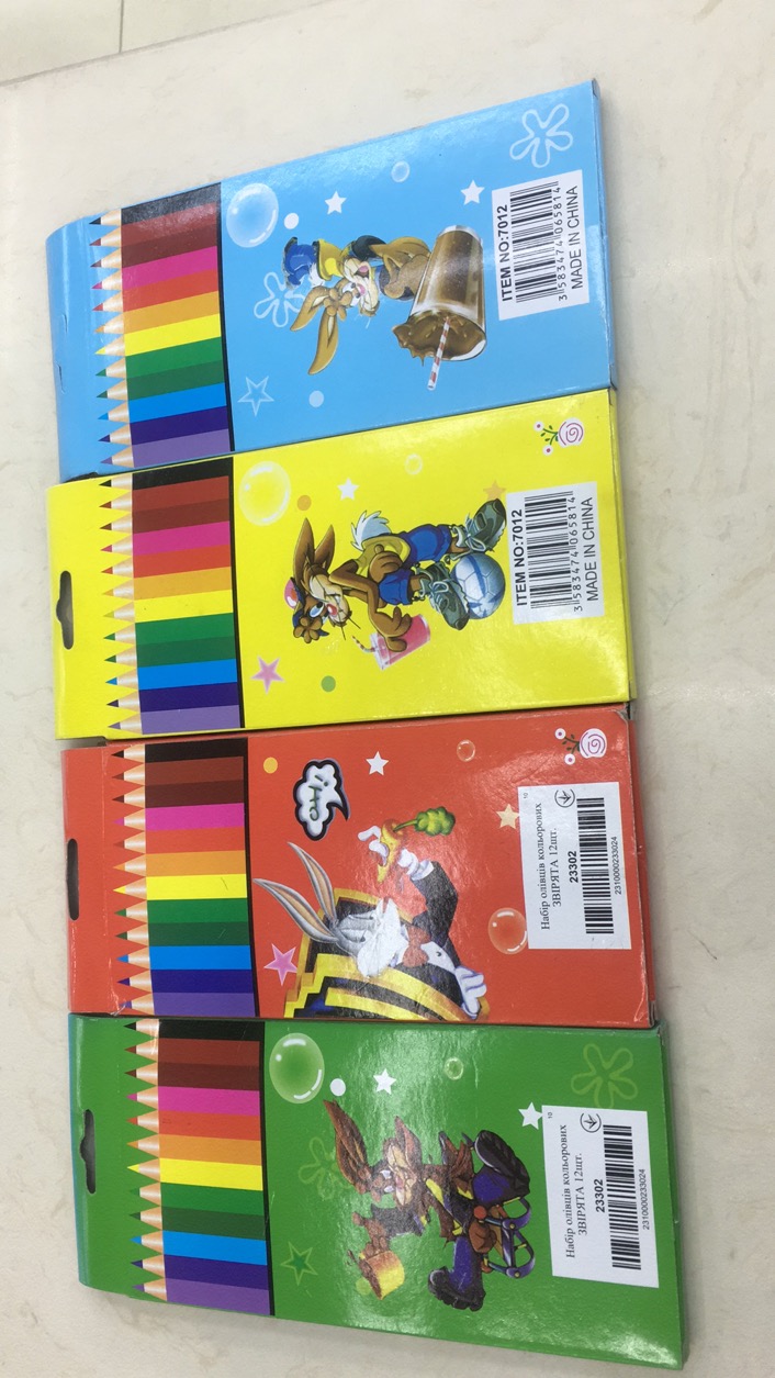 7012 Color Pencil Primary School Writing Pencil Leather Pencil Wholesale Customization details Picture