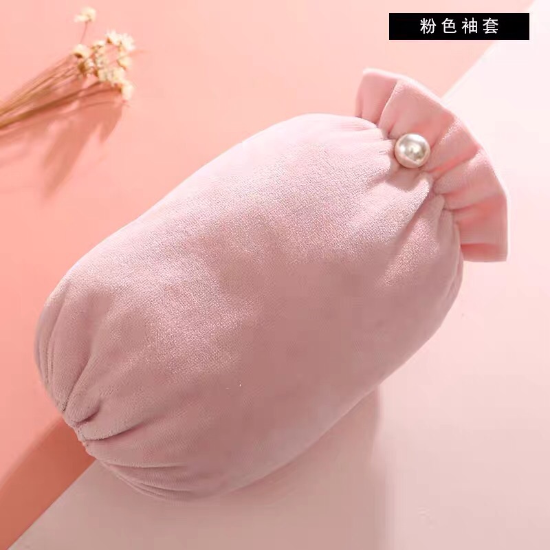 白色黑色袖套女短款毛绒套袖秋冬季防污厨房成人护袖学生袖筒可爱