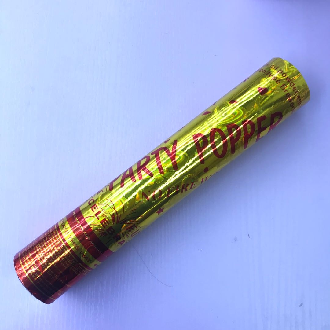 结婚用礼炮喷彩带礼花筒开业婚庆礼炮筒婚礼花瓣手持礼炮筒30cm