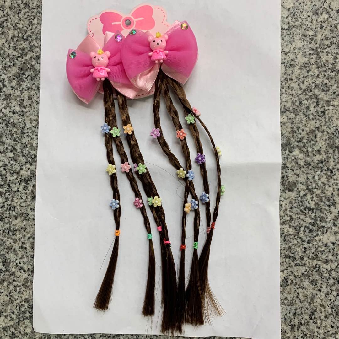 Hair flowers, headwear, wigs, headwear accessories, decorative items, handcrafted ornaments, pink style