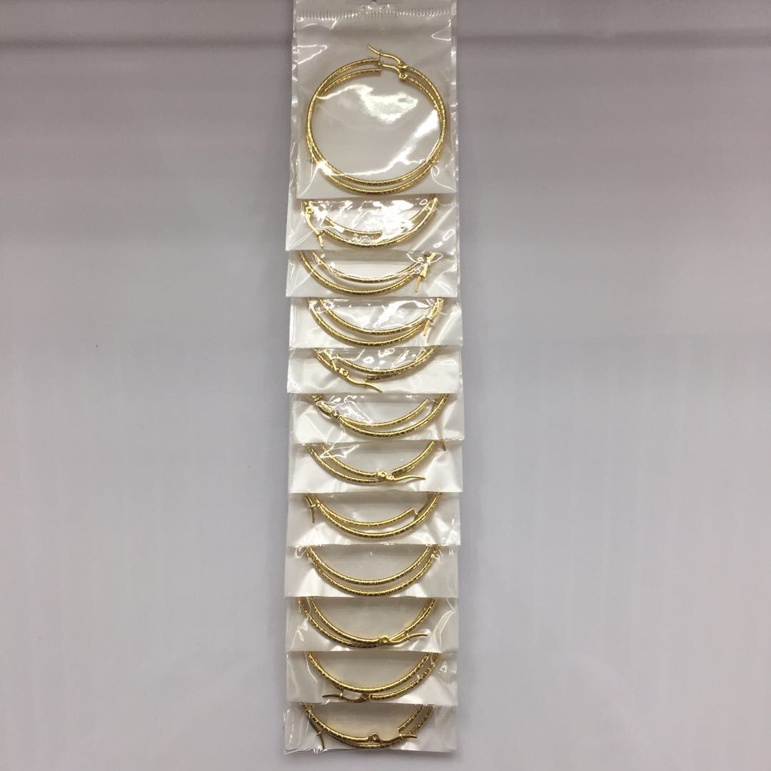 Ladies stainless steel earrings, earrings, South American style manufacturers direct to sample customized