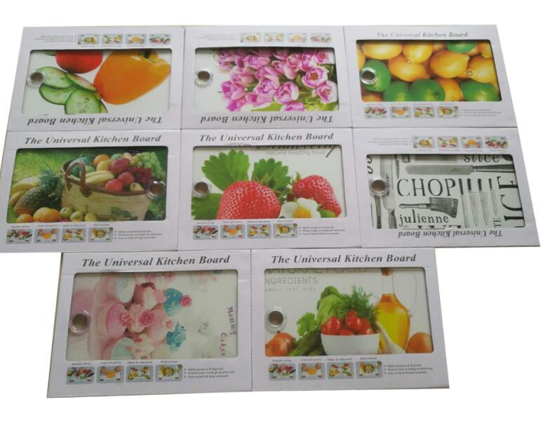 Tempered Glass Aseptic And Easy To Clean Glass Slash-Resistant Cutting Board Fruit Cutting Board 30*40 details Picture