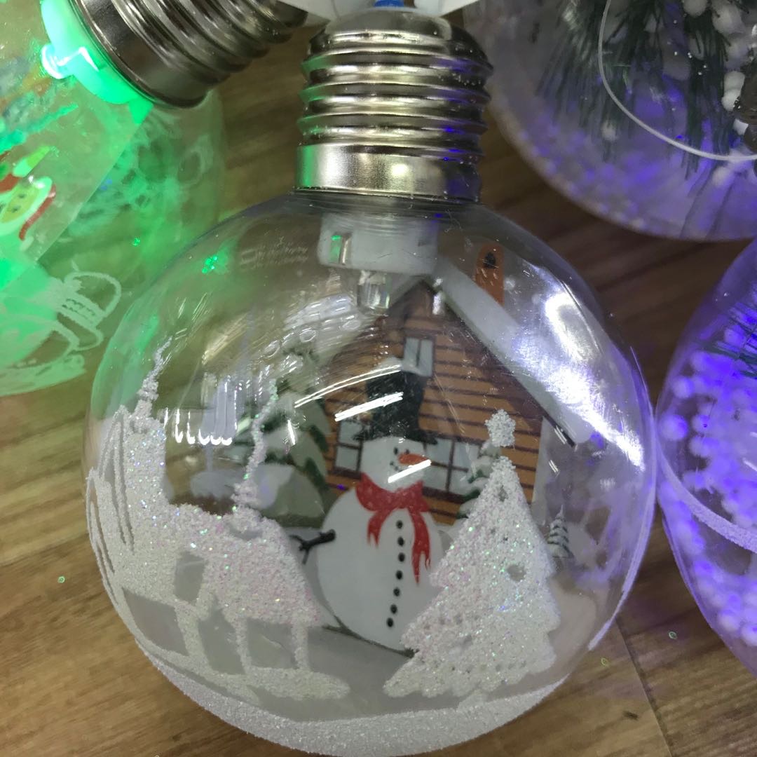 圣诞球灯泡沫塑料材质电子灯厂家直销新款详情图1
