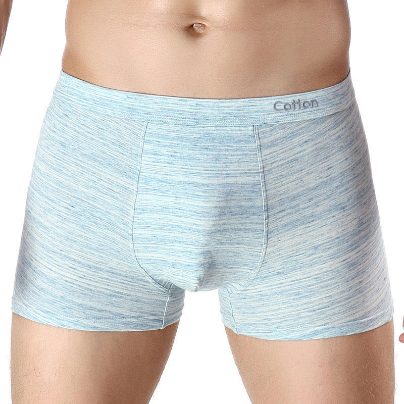 Men's Underwear Pure Cotton Men's Boxers Pure Cotton Solid Color Waist Simple Sexy Breathable Boxers