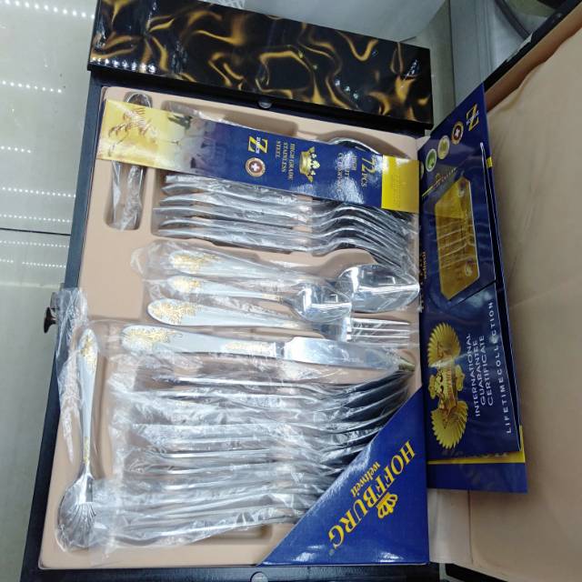 Steak knife, fork, spoon and plate set, a complete set of high-end household and internet-famous children's tableware, Western cuisine knife and fork Specification image