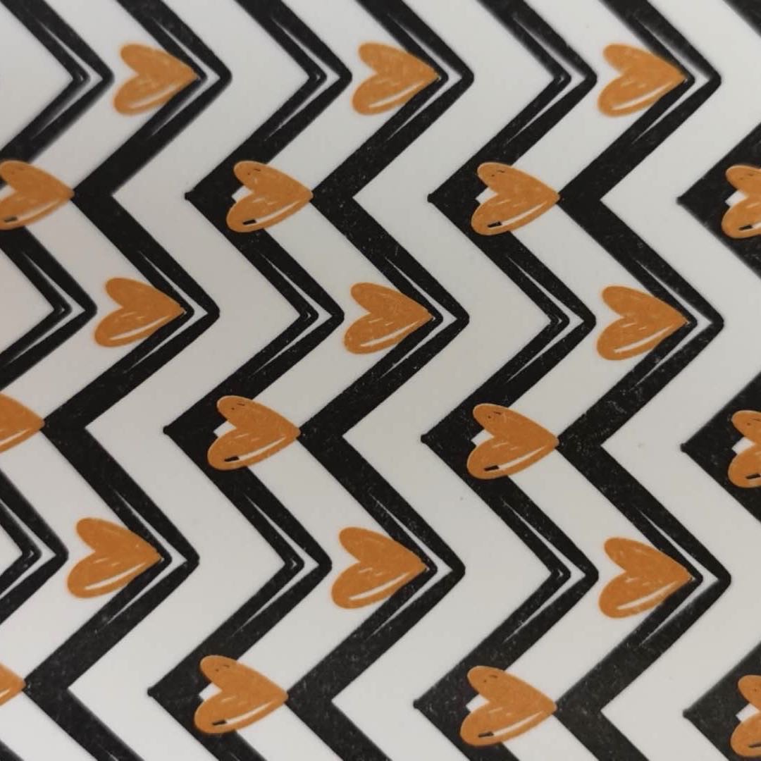 Korean Color Paper Products Daily Packaging Gift Packaging Children's Day Gift Paper Book Paper Cartoon Wrapping Paper Children's Toddler Handmade Paper Wave Love details Picture