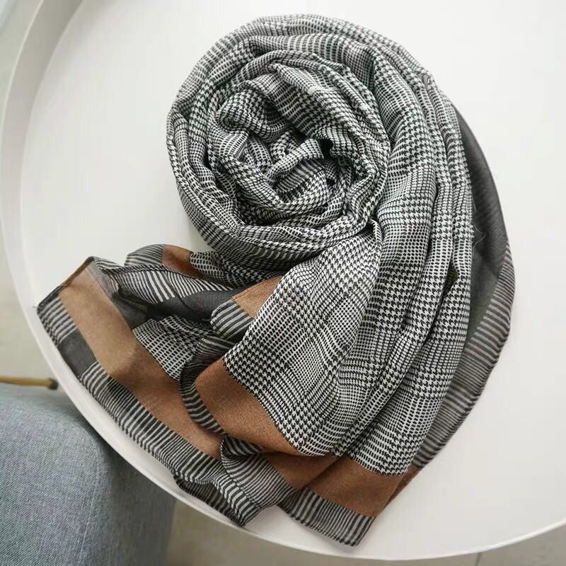 A fashionable and versatile long silk scarf, shawl and scarf for women