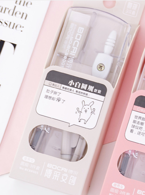 The compass set is a multi-functional and fresh drawing tool for geometric drawing