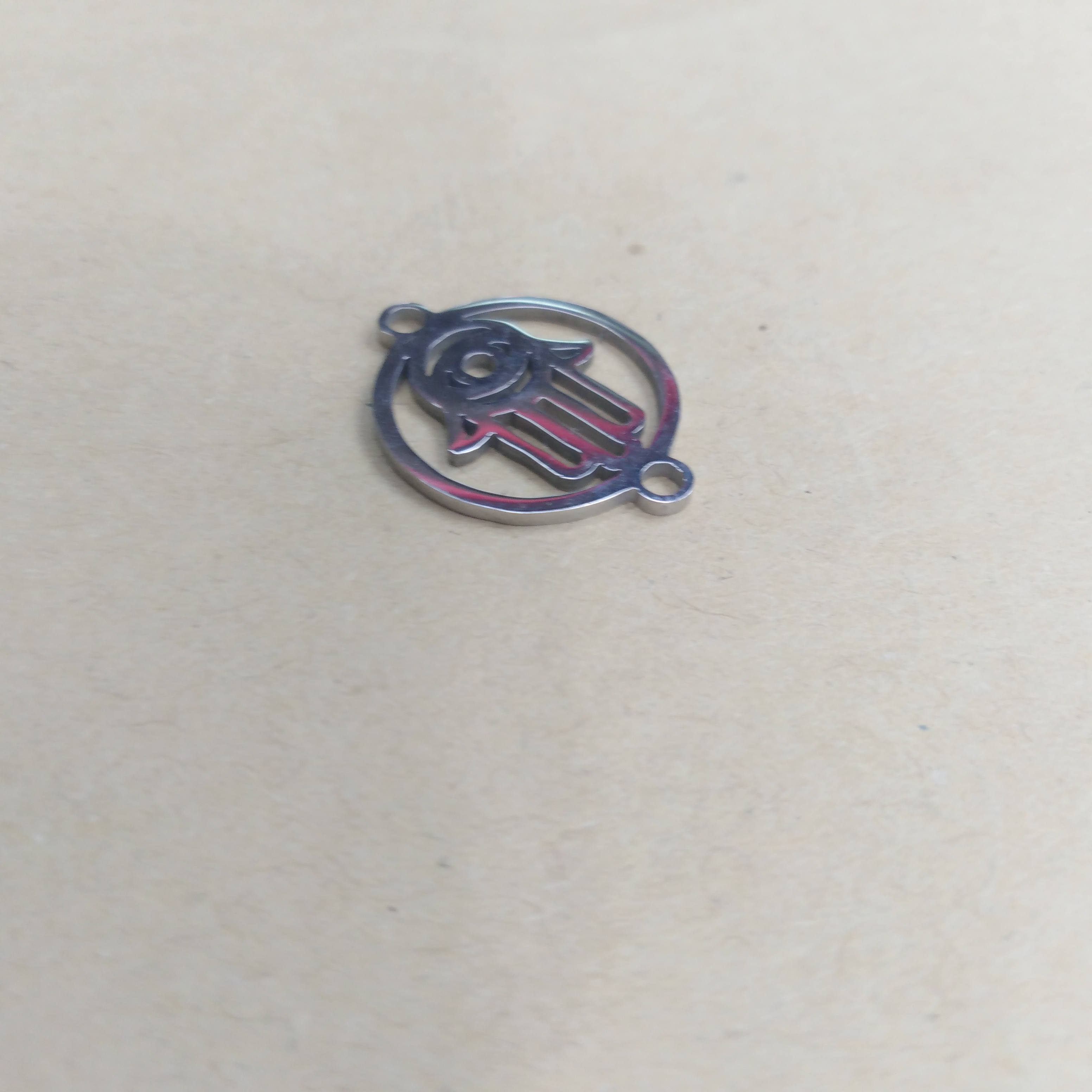 外星人不锈钢吊坠配件不锈钢diy耳环耳饰配件细节图