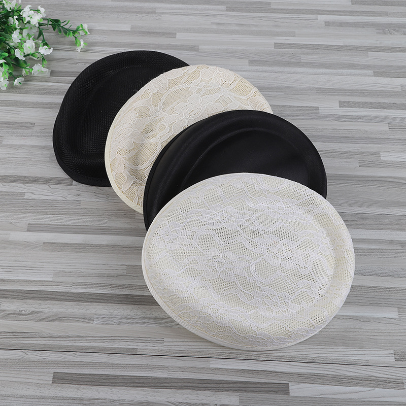 Lace, linen, hat support, gauze, linen headpiece, top hat base, 18*14.5cm, lace hat bottom, sunrain accessory