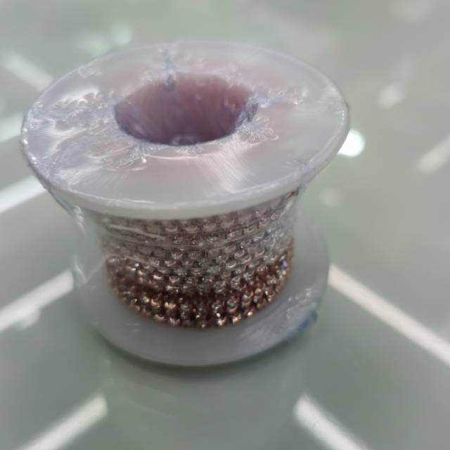 粉红色水钻手缝钻衣服装饰钻石链条水钻DIY手缝钻链产品图