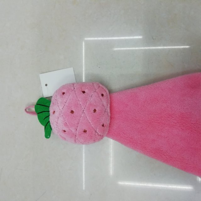 擦手巾挂式纯棉清爽洁净毛巾洗脸巾草莓红细节图