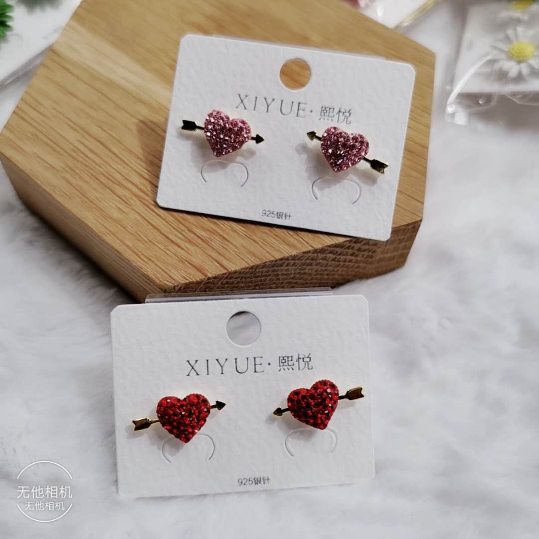 时尚新款银针耳饰一箭穿心耳环气质百搭环保防过敏耳饰