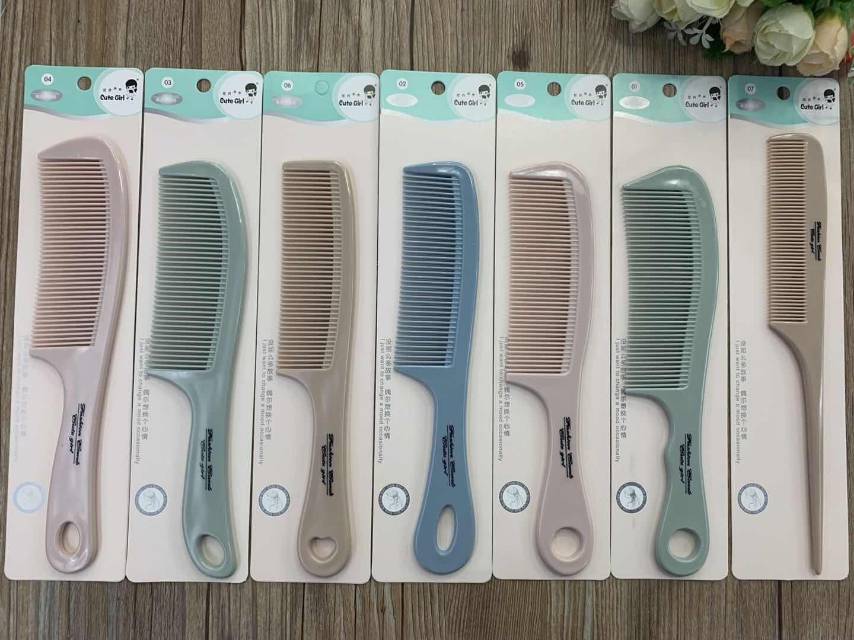 Large-toothed comb, wide-toothed comb, curly hair comb, straight hair comb, long hair without knots, household plastic massage hair care comb