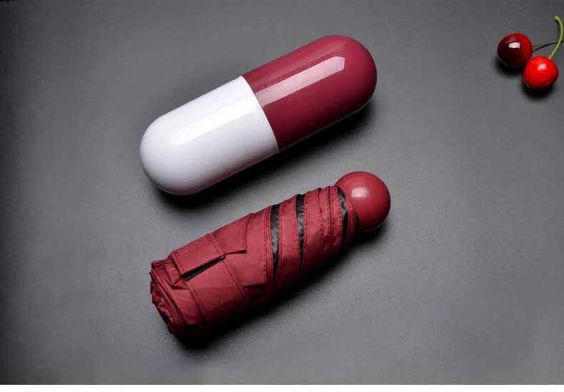 Teenage girl's ultra-light portable capsule umbrella at 50% off details Picture