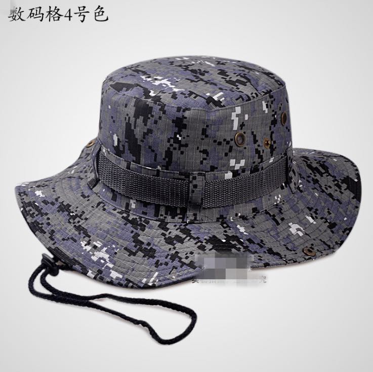 丛林奔尼帽数码圆边帽渔夫帽批发户外迷彩帽驴友休闲登山帽子产品图