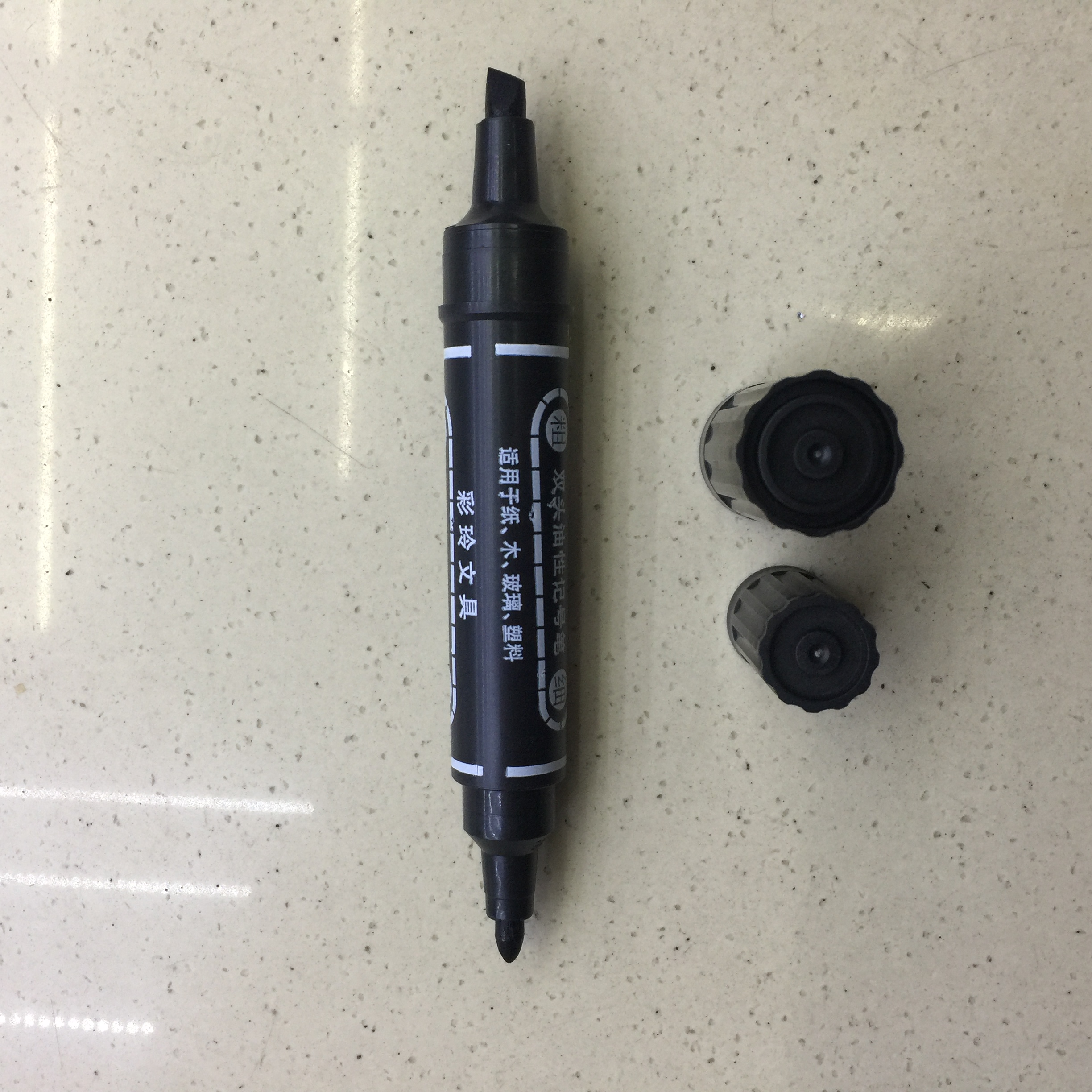 不掉色大头笔/记号笔快递物流/标示笔工厂记号/红蓝黑油性细节图