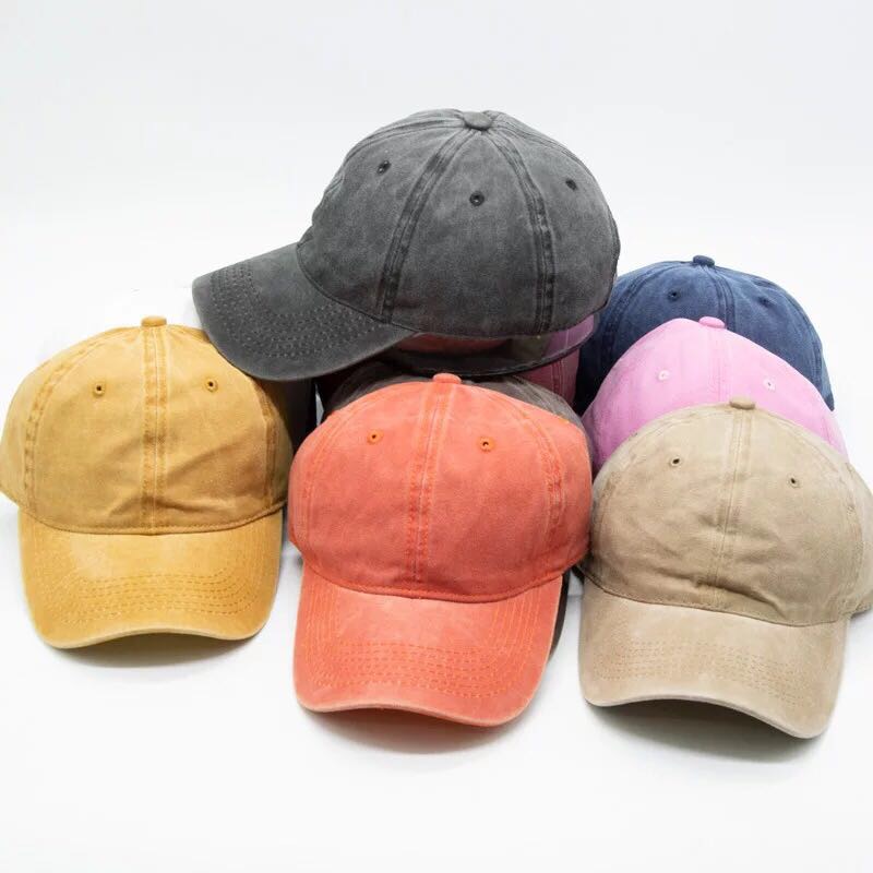 Ins Feng Shui Wash Old Cowboy Cap Adjustable Men And Women All Cotton Baseball Cap Shade Hat Summer And Spring New Style Specification drawing