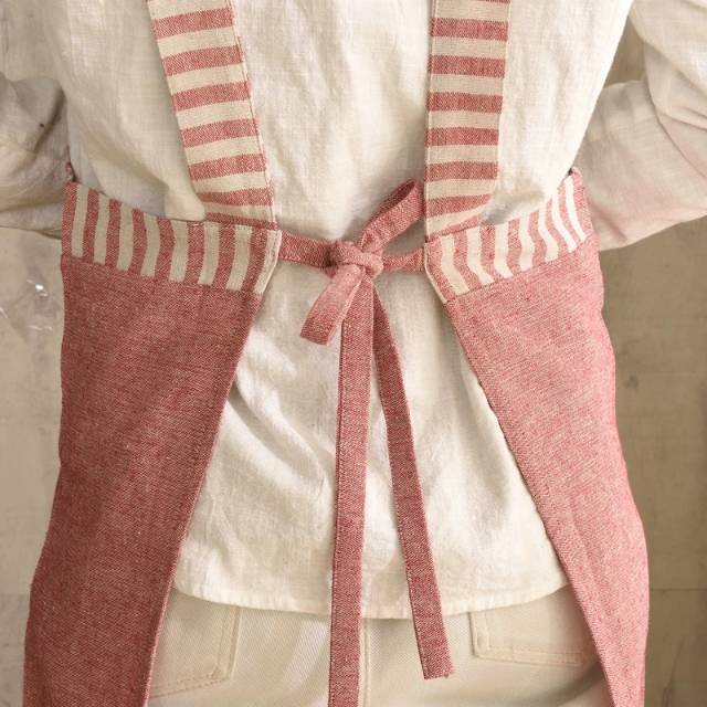 日式棉麻家用/罩衣工作服咖啡店服/厨房围裙防油成人罩衣产品图