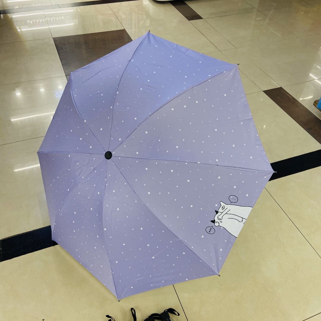 2020 New Cartoon umbrella for sunshade and sun protection, fresh ladies' umbrella