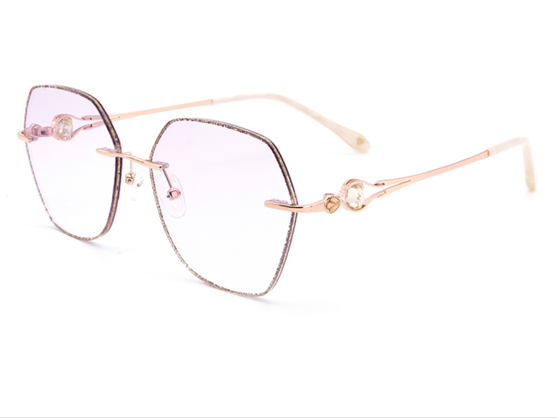 New fashionable sunglasses, large-framed polygonal sunglasses, polarizing glasses, Korean version, trendy and trendy, high-end metal women's style 22222 details Picture