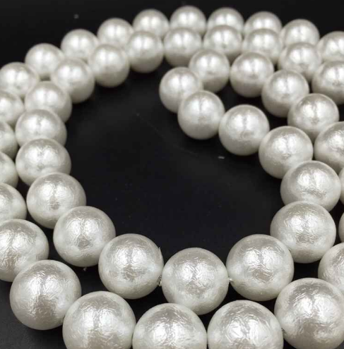 Special A Grade High Quality Korean Hard Material 18Mm Corrugated Imitation Pearl Diy Beading Accessories Loose Beads details Picture