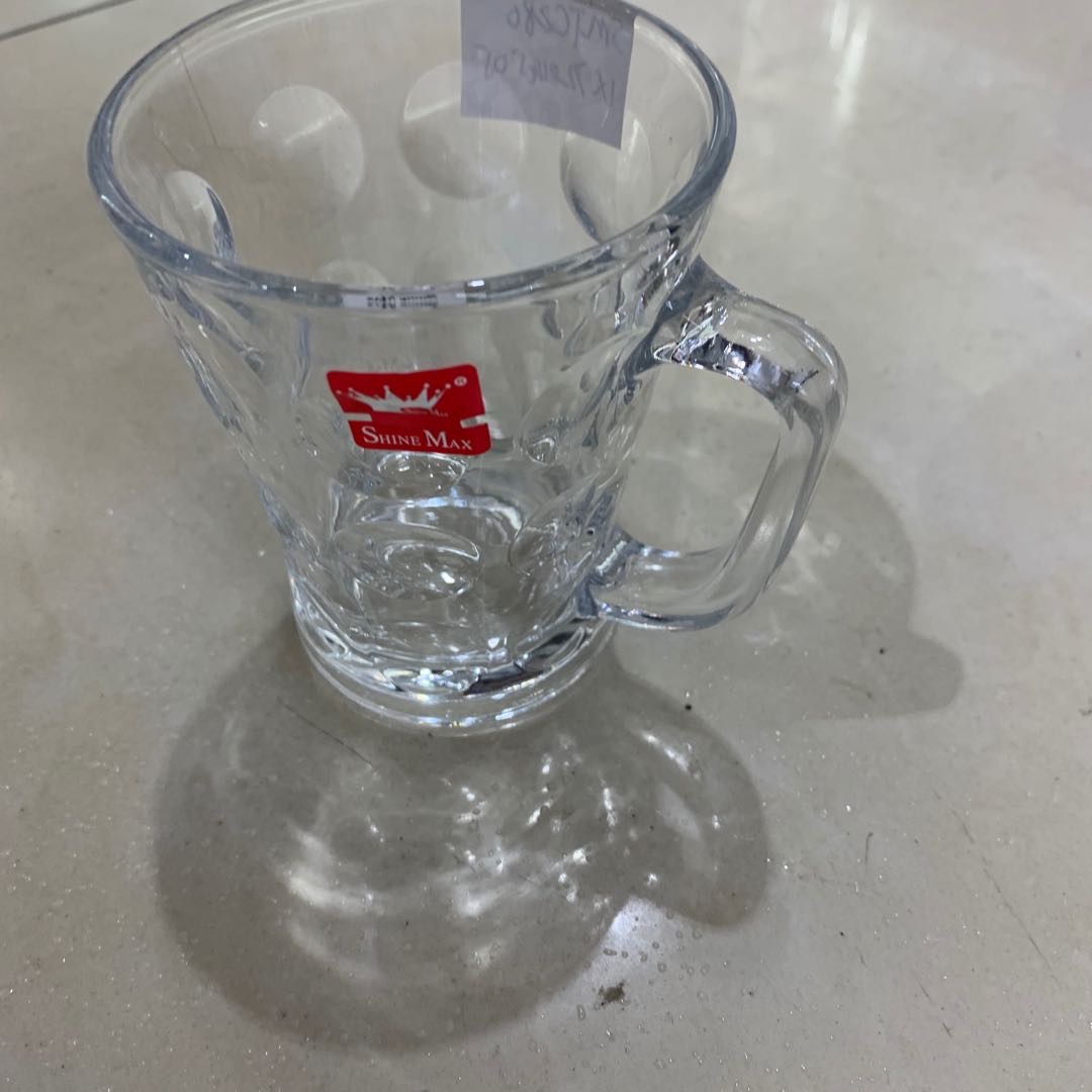 提手杯子钢化透明玻璃啤酒杯