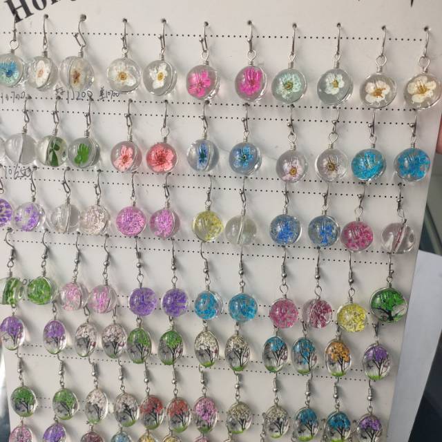 Dried flowers life tree pendant accessories