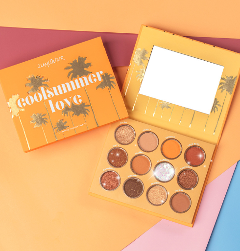 魔法色彩12色眼影盘加州挚爱大地色珠光哑光闪粉网红同款ins彩妆