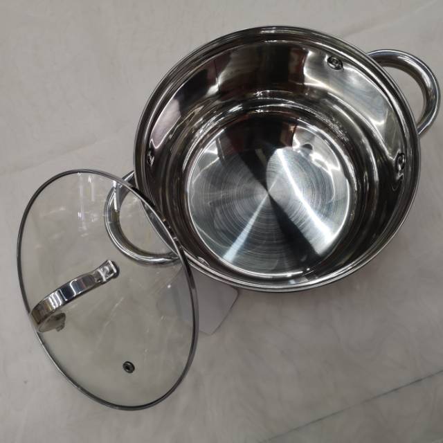 New stainless steel cooking pot, milk pot, stew pot, noodle cooking pot, high-end stainless steel pot details Picture