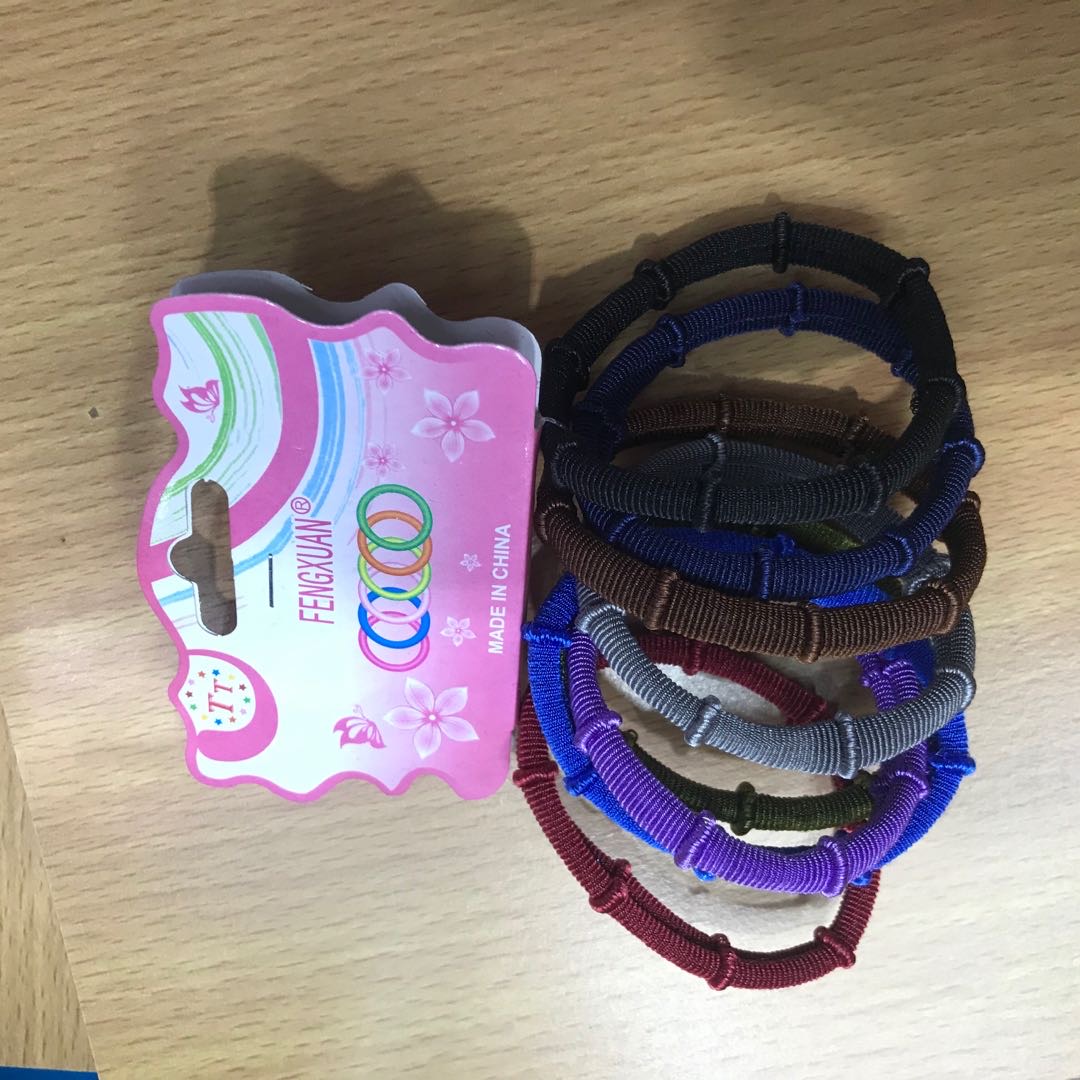 橡皮筋高弹力耐用发圈韩国网红马尾扎头发绳无缝加粗少女头绳头饰