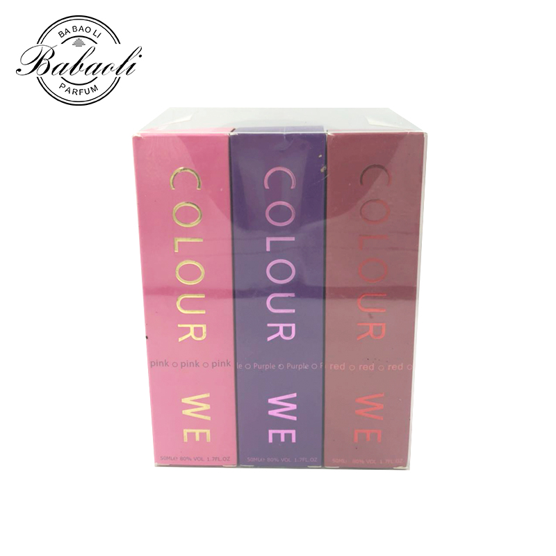 美容化妆香水产品COLORWE三支装香水