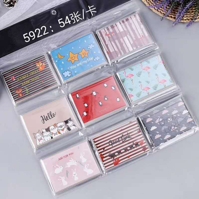 Can write small fresh universal holiday blessing thanks with envelope small card Korea creative greeting Card 1 thumbnail