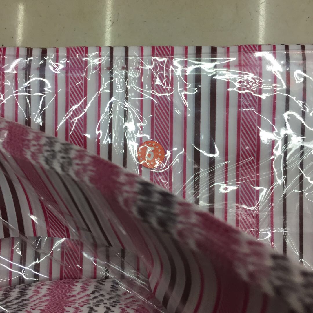 塑料彩色条纹印花平口袋包装袋厂家直销35*45细节图