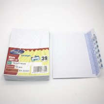 爱立升文具 办公文化纸品本册80G C6白色西式离型纸信封